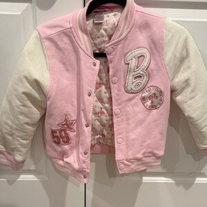 Barbie Limited Edition Pink and Cream Kids Jacket